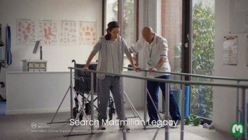 Macmillan nurse helping a patient